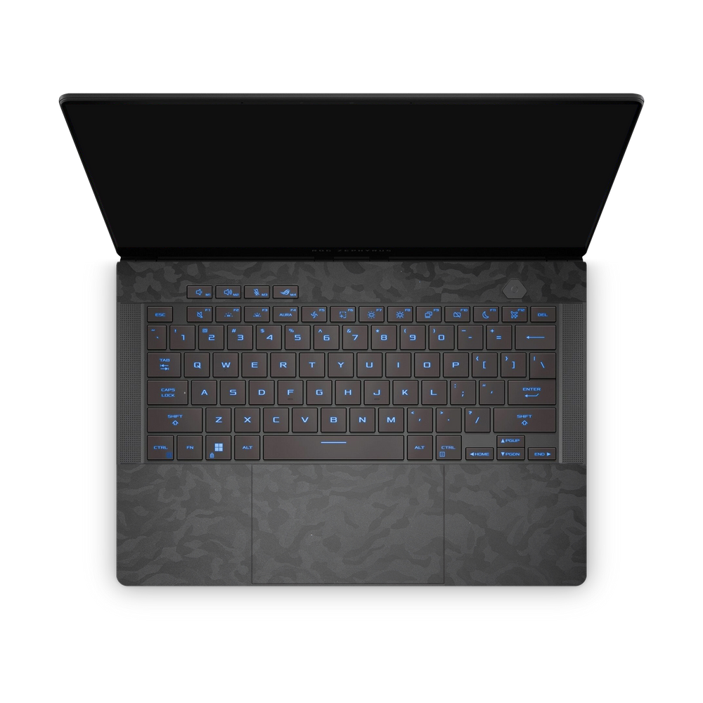 Asus Zephyrus G16 2025 Professional Interior Black Camo Skin Wrap Cover
