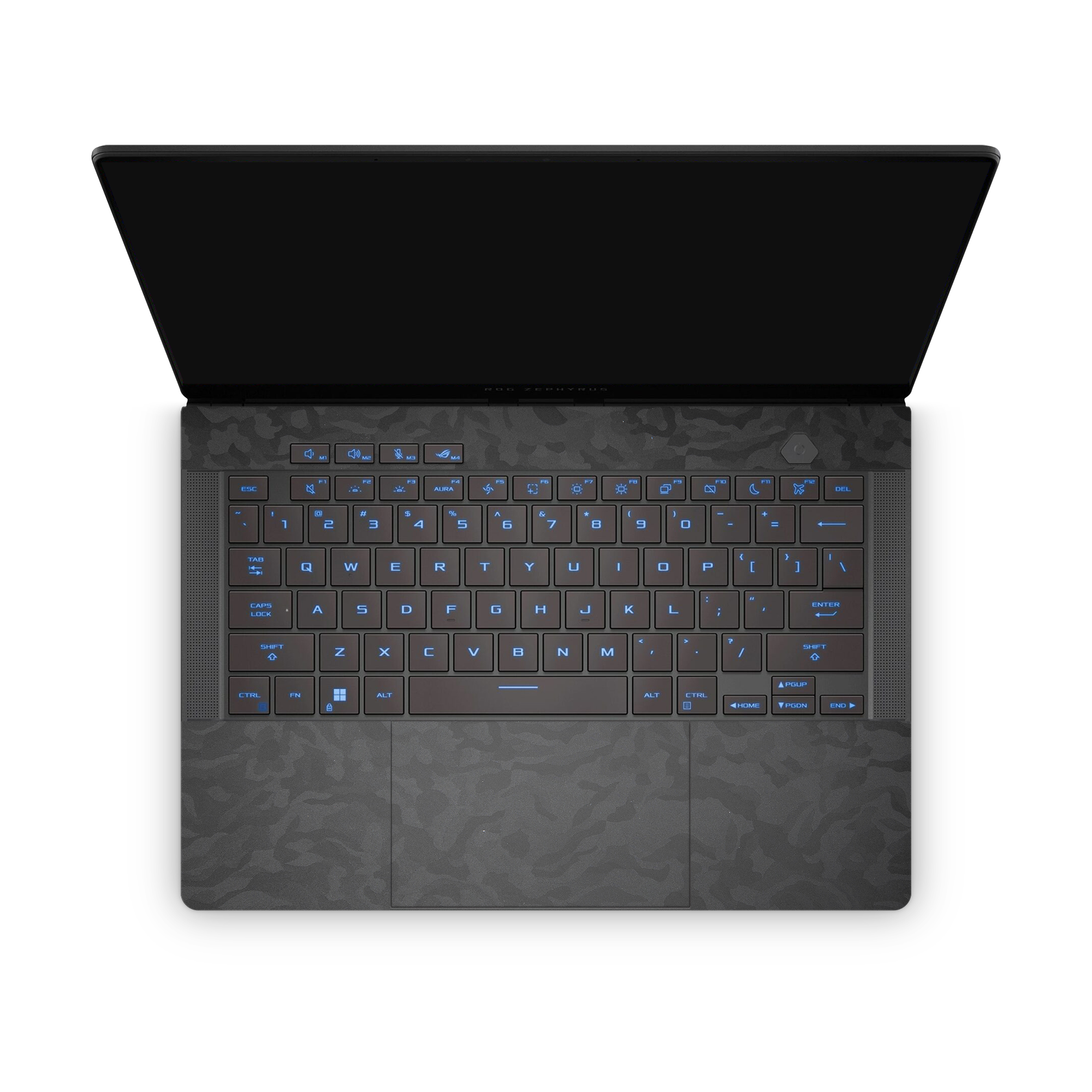 Asus Zephyrus G16 2025 Professional Interior Black Camo Skin Wrap Cover