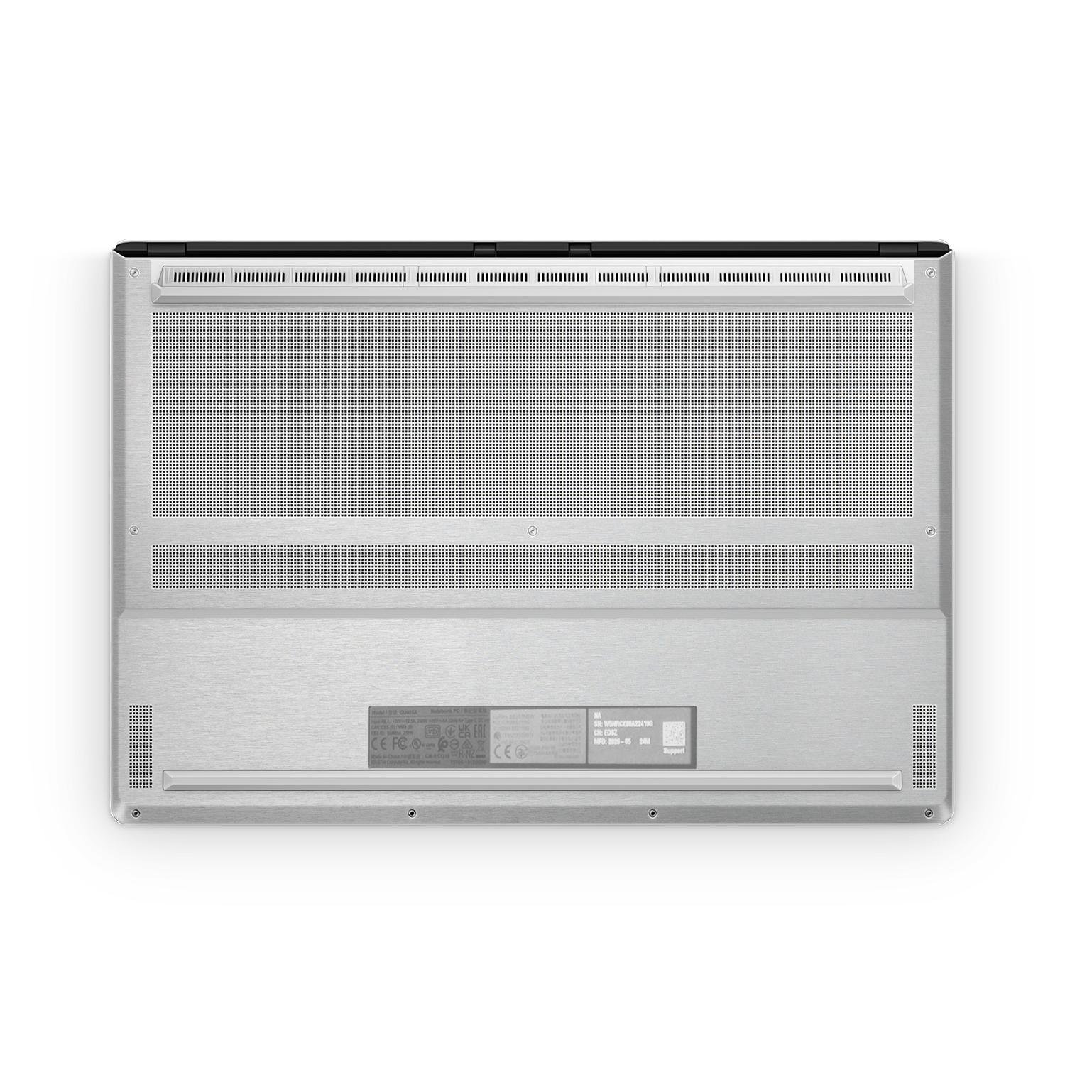 Asus Zephyrus G16 2026 Professional Bottom Brushed Aluminum Skin Wrap Cover