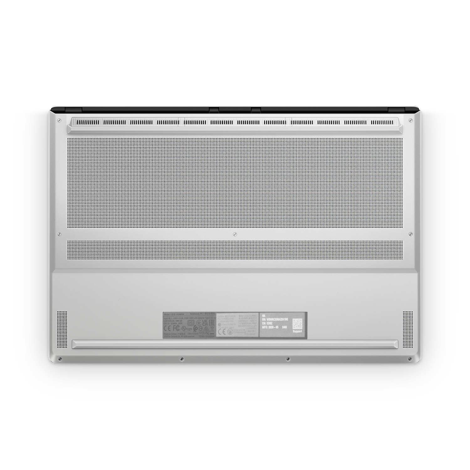 Asus Zephyrus G16 2026 Professional Bottom Frosty Vanilla Skin Wrap Cover