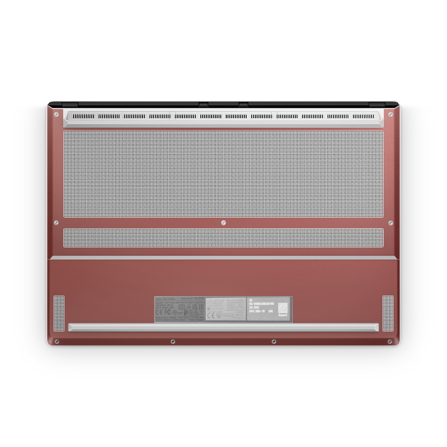 Asus Zephyrus G16 2026 Professional Bottom Vampire Red Skin Wrap Cover