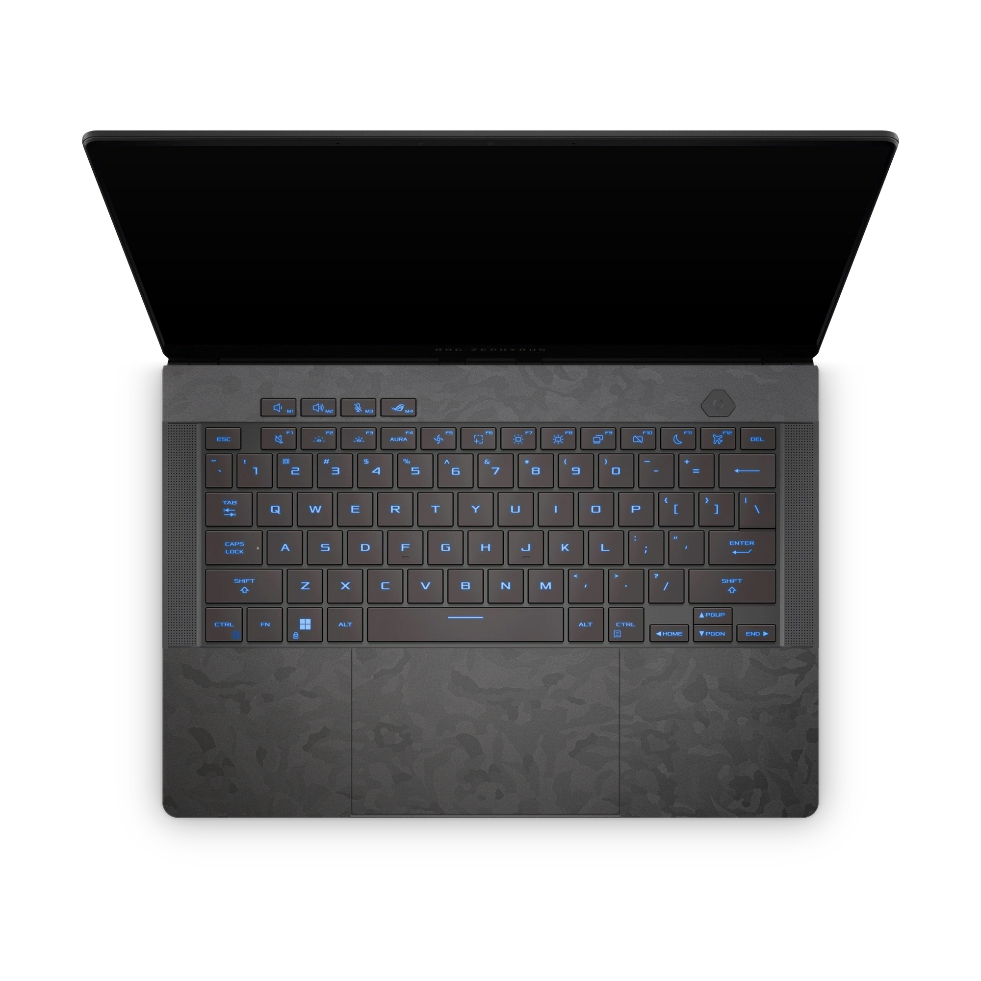 Asus Zephyrus G16 2026 Professional Interior Black Camo Skin Wrap Cover