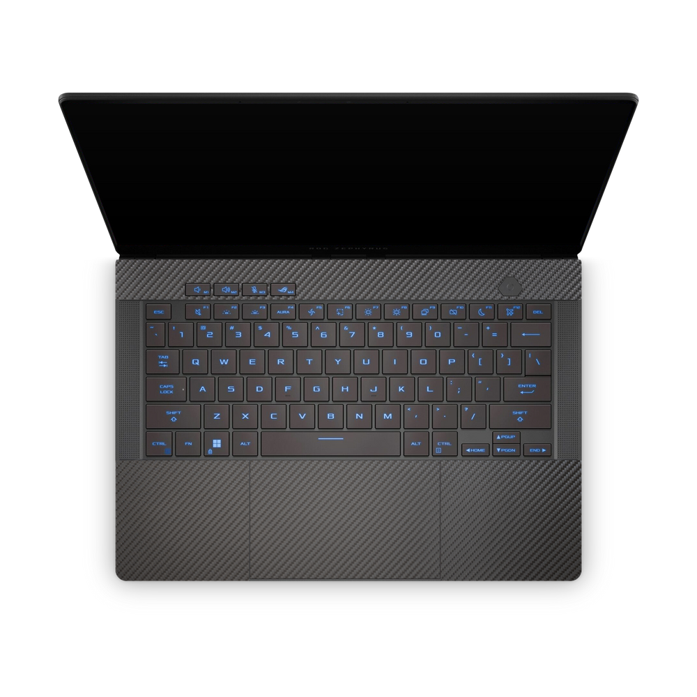 Asus Zephyrus G16 2026 Professional Interior Black Carbon Fiber Skin Wrap Cover