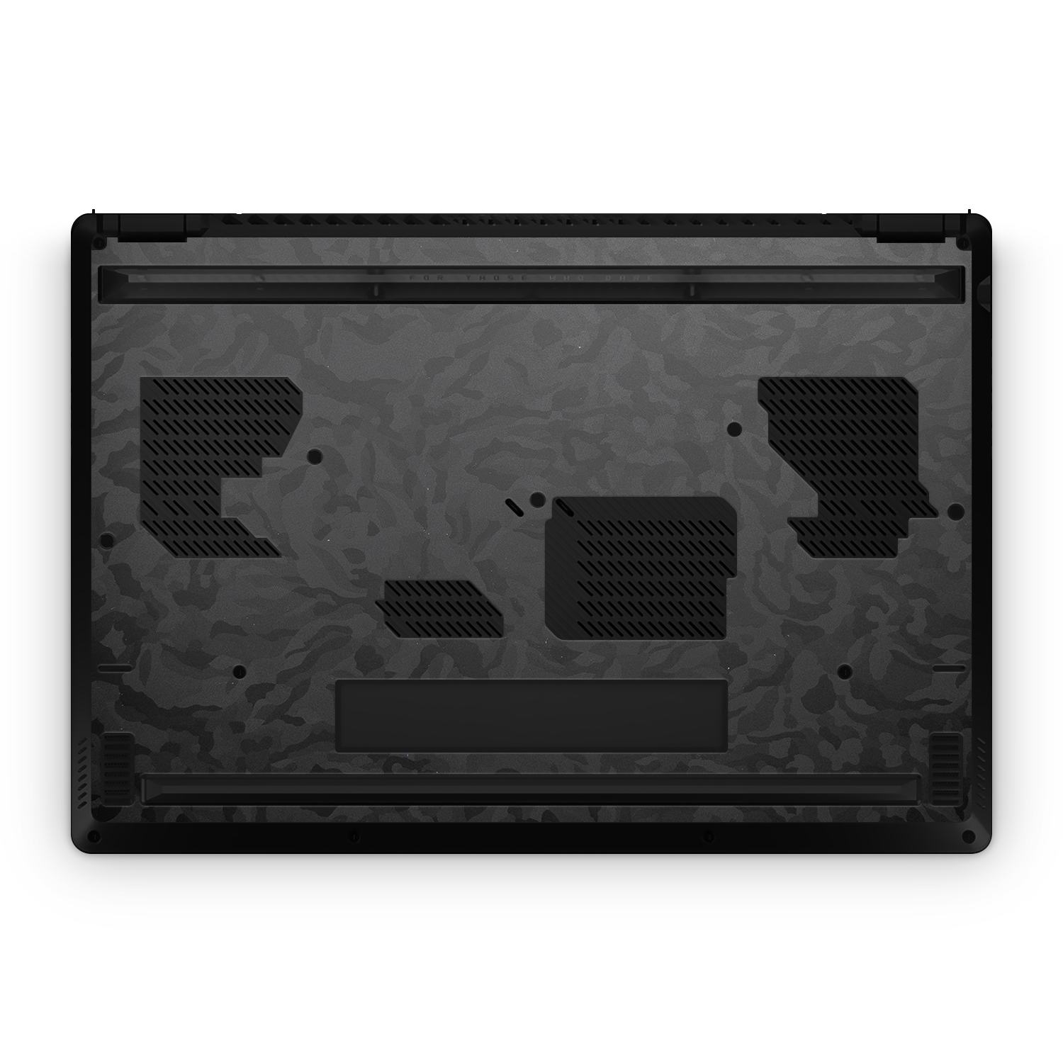 Asus Zephyrus M16 2023 Professional Bottom Black Camo Skin Wrap Cover