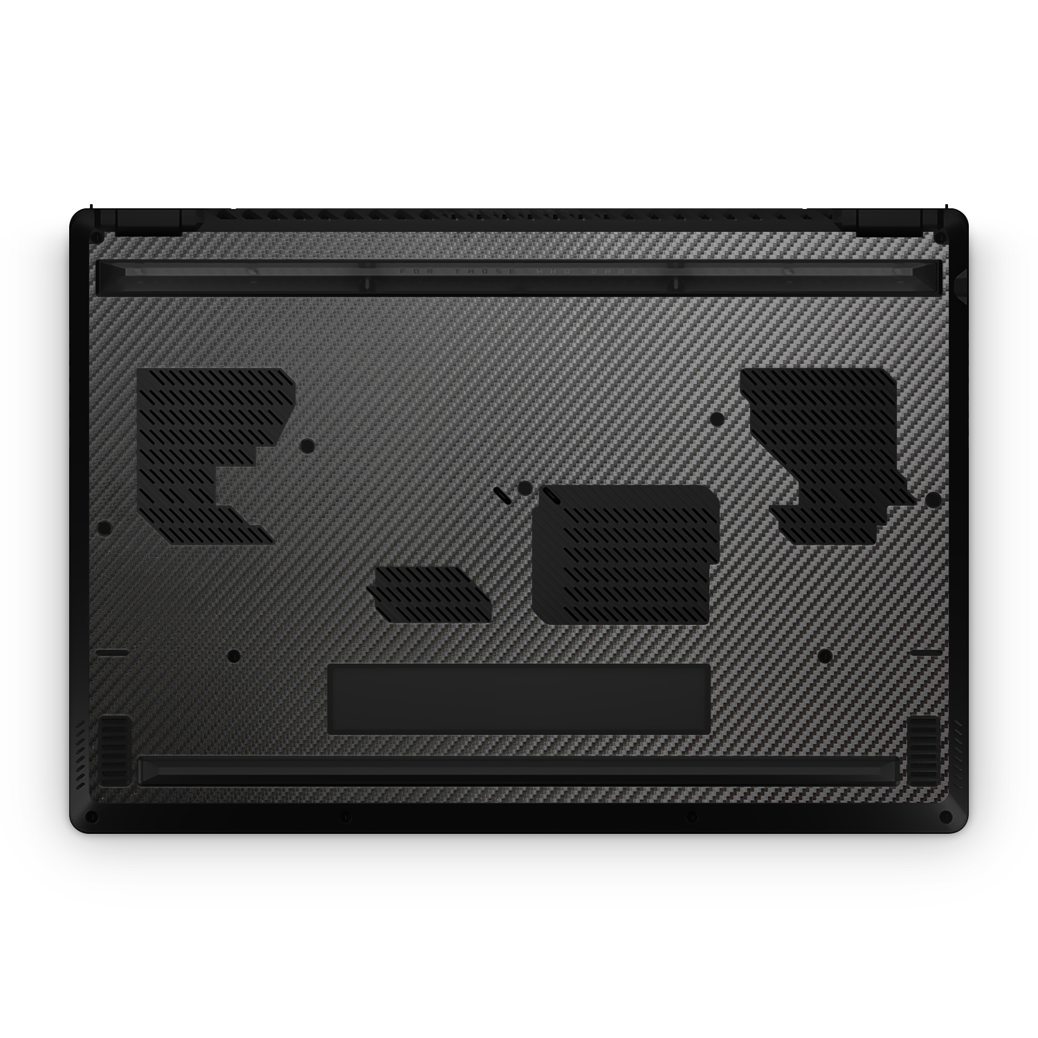 Asus Zephyrus M16 2023 Professional Bottom Black Carbon Fiber Skin Wrap Cover