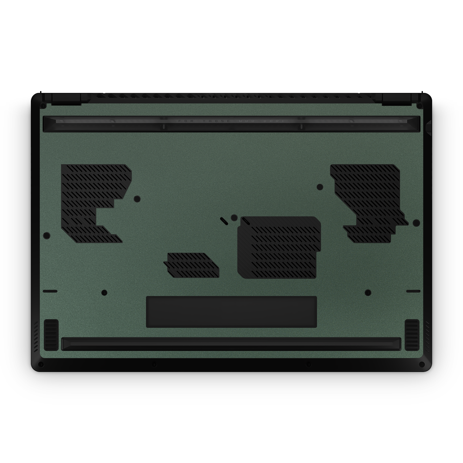 Asus Zephyrus M16 2023 Professional Bottom Matte Green Metallic Skin Wrap Cover
