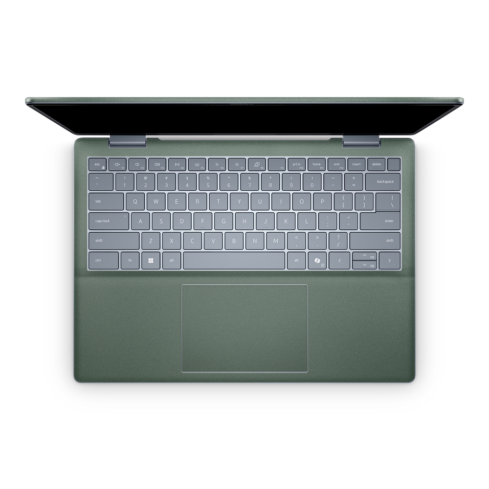 Dell Plus 14 2-in-1 2025 Premium Interior Matte Green Metallic Skin Wrap Cover