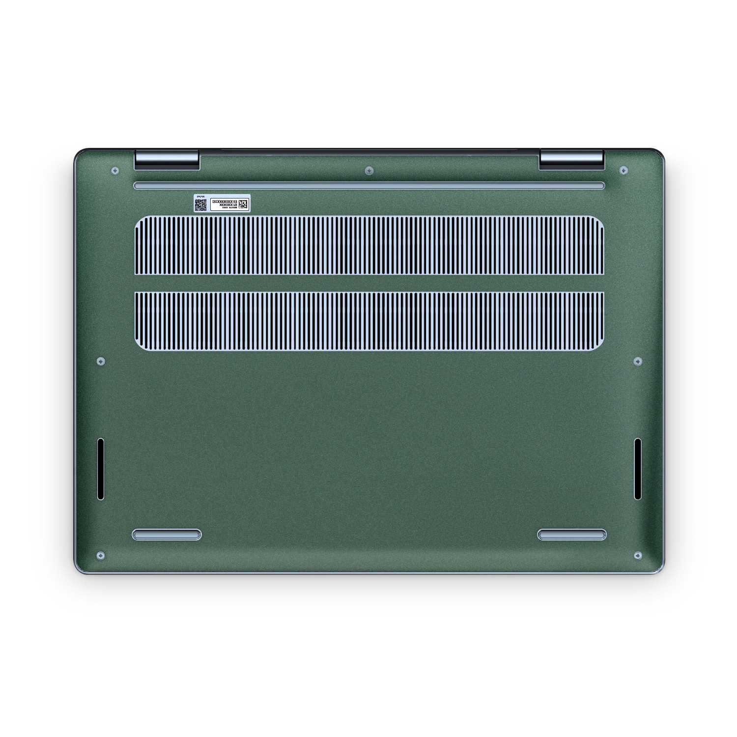Dell Plus 14 2-in-1 2025 Professional Bottom Matte Green Metallic Skin Wrap Cover