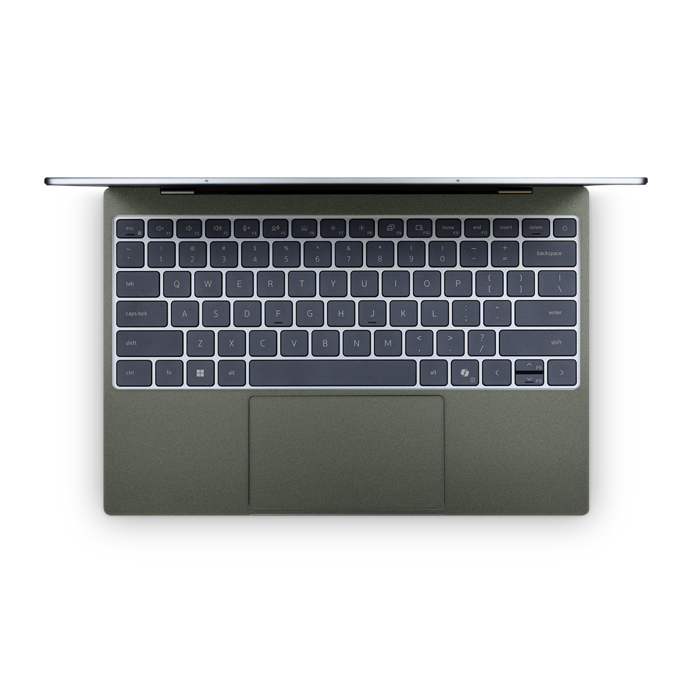 Dell XPS 13 2026 2026 Premium Interior Matte Green Metallic Skin Wrap Cover