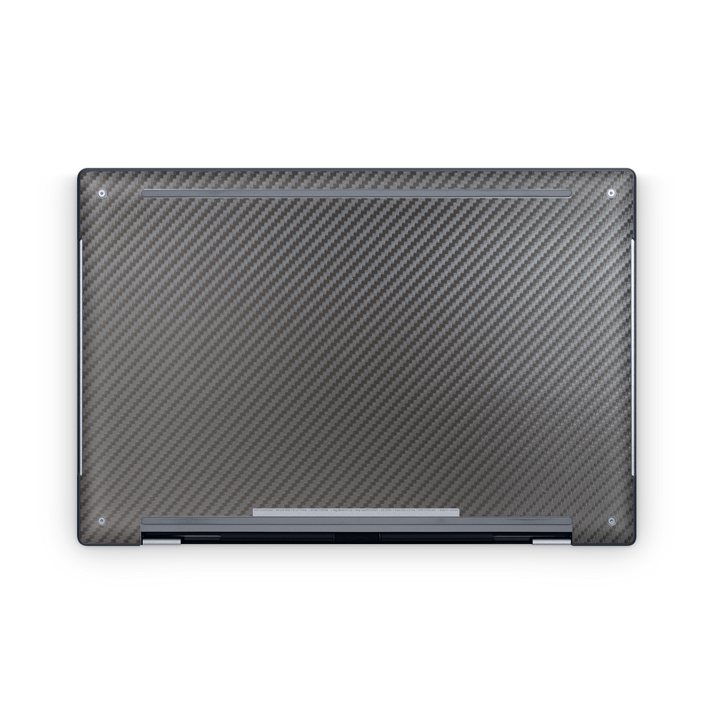 Dell XPS 13 2026 2026 Ultimate Bottom Black Carbon Fiber Skin Wrap Cover