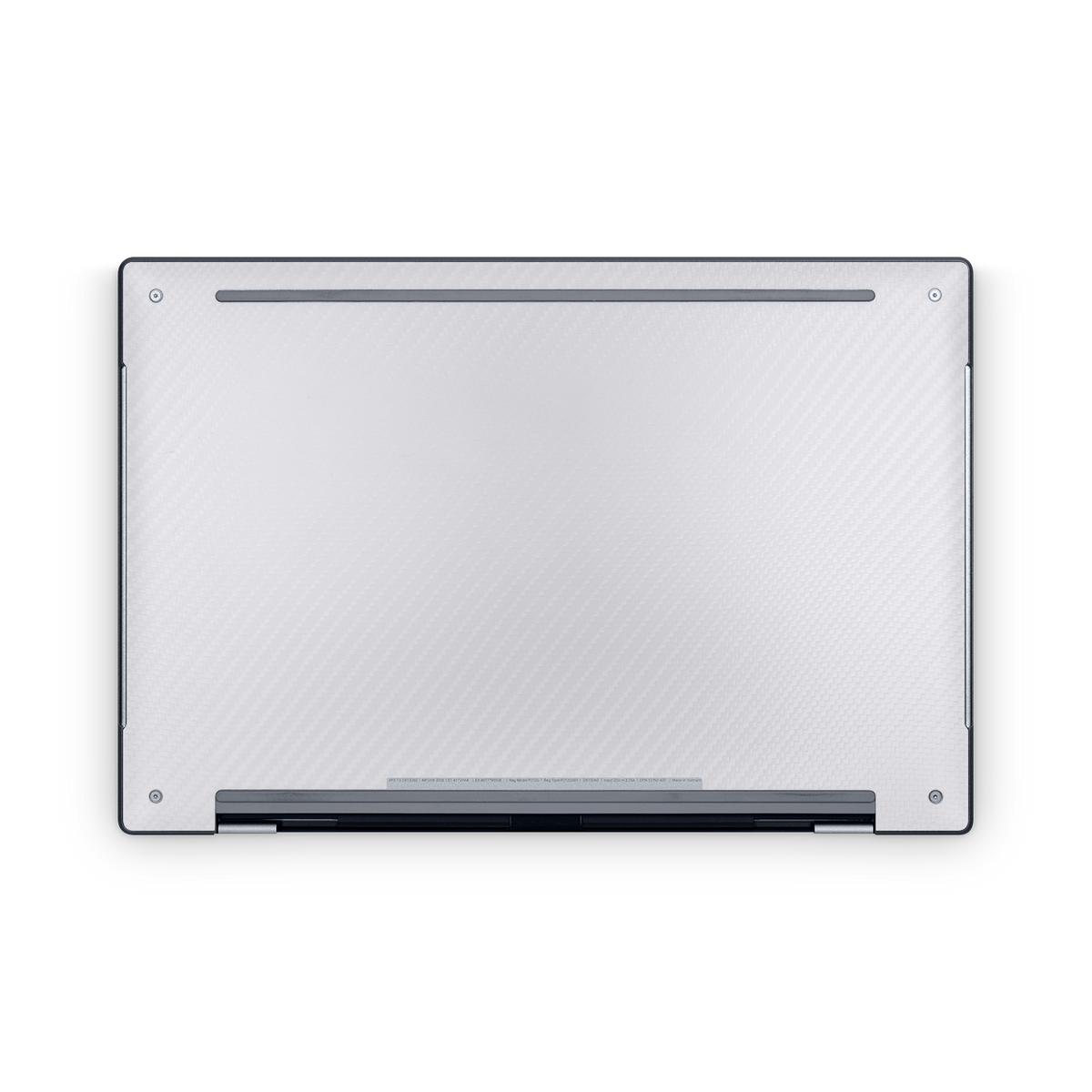 Dell XPS 13 2026 2026 Ultimate Bottom White Carbon Fiber Skin Wrap Cover