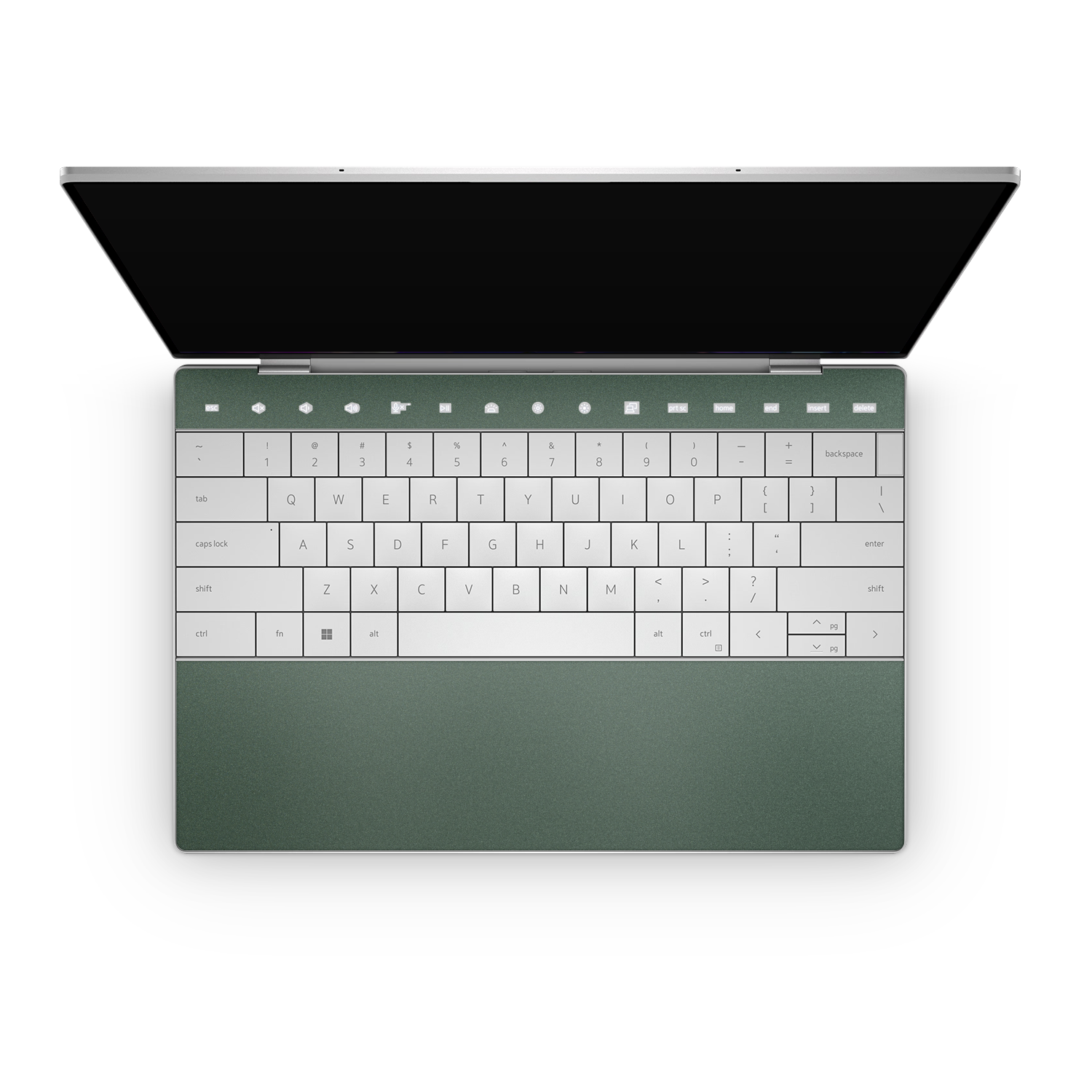 Dell XPS 13 Plus 2023 Professional Interior Matte Green Metallic Skin Wrap Cover