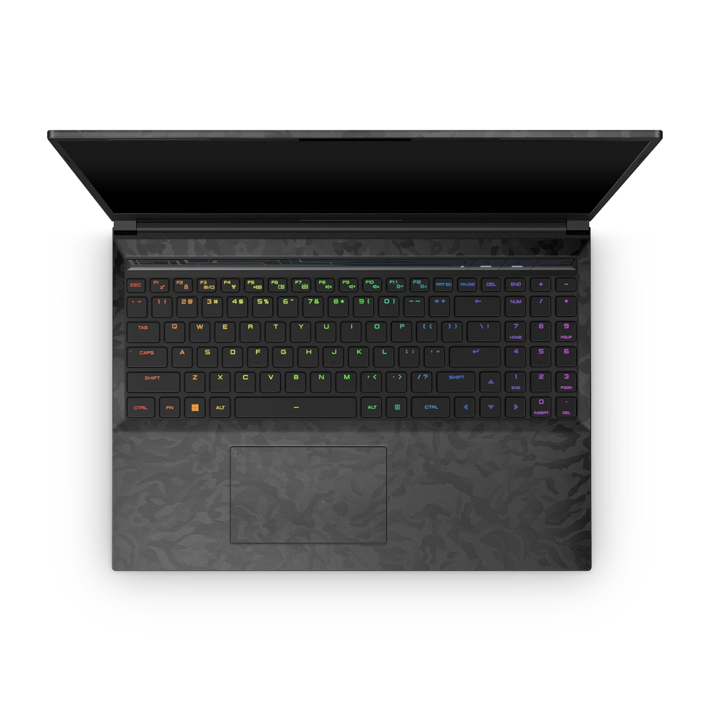 Eluktronics Mech 16 Gp 2023 Professional Interior Black Camo Skin Wrap Cover
