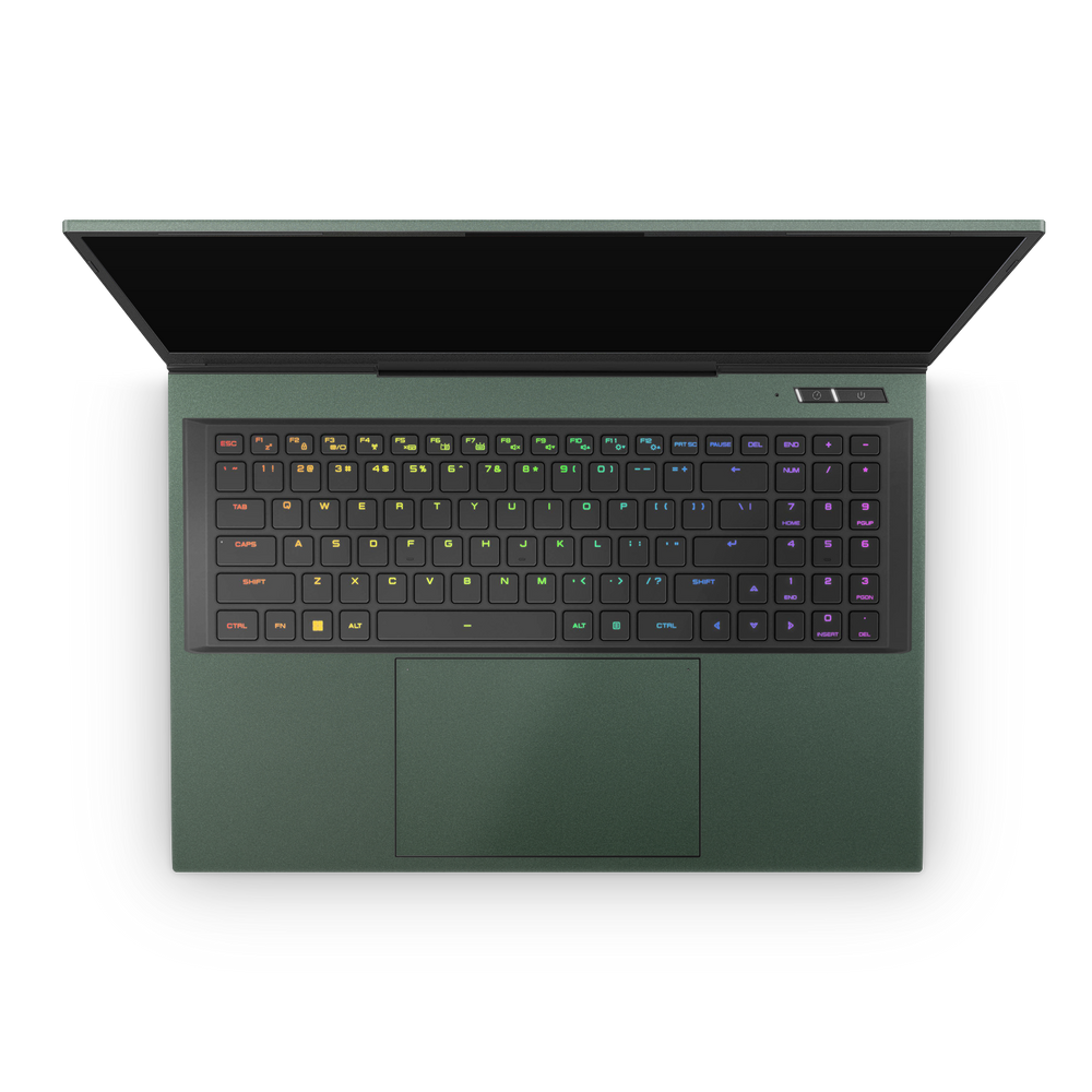 Eluktronics Mech 17 GP2 2023 Professional Interior Matte Green Metallic Skin Wrap Cover