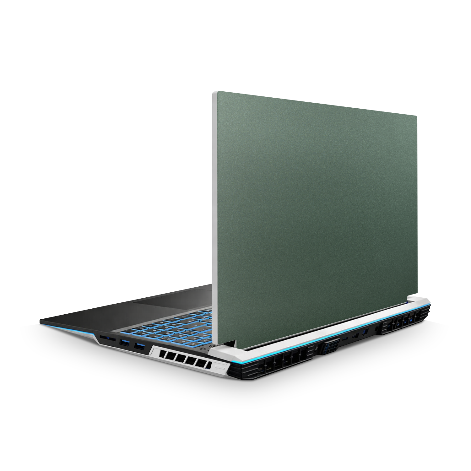 Eluktronics Prometheus XVI G2 2023 Essentials Matte Green Metallic Skin Wrap Cover