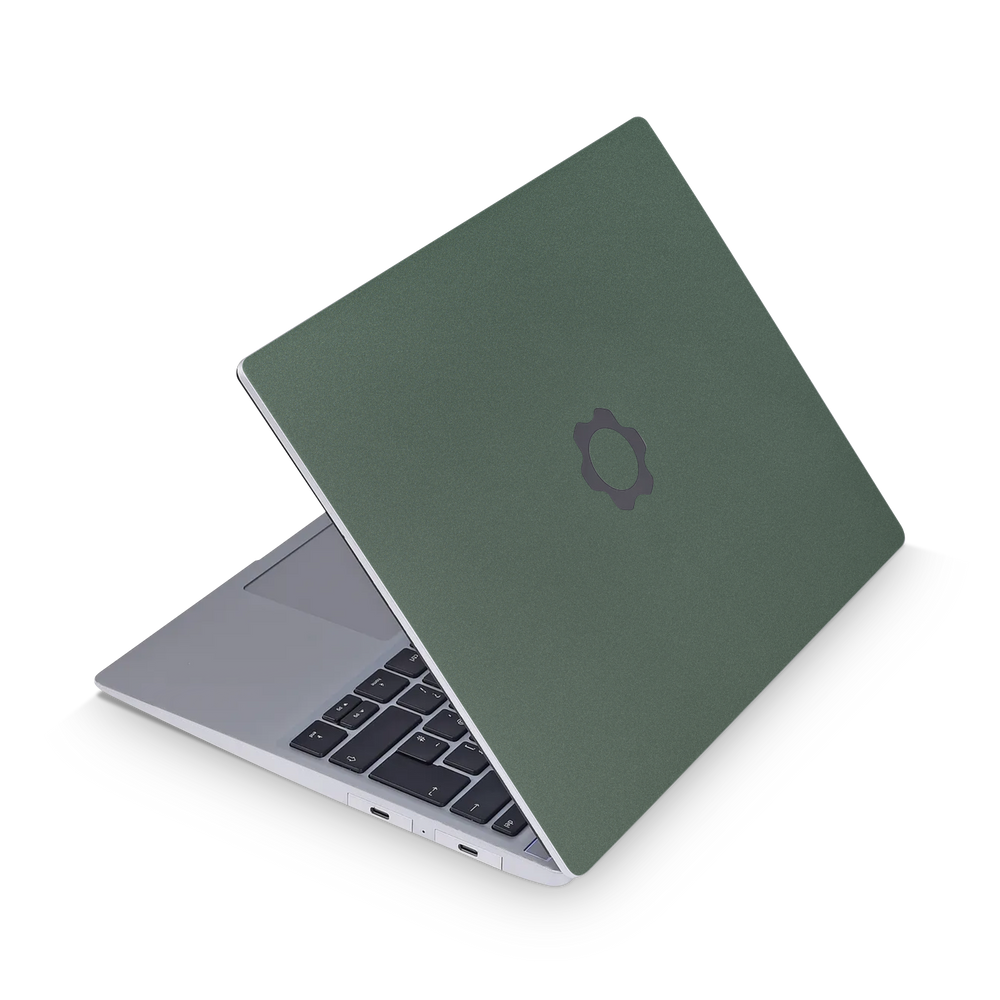 Framework 13" 2021+ Essentials Matte Green Metallic Skin Wrap Cover