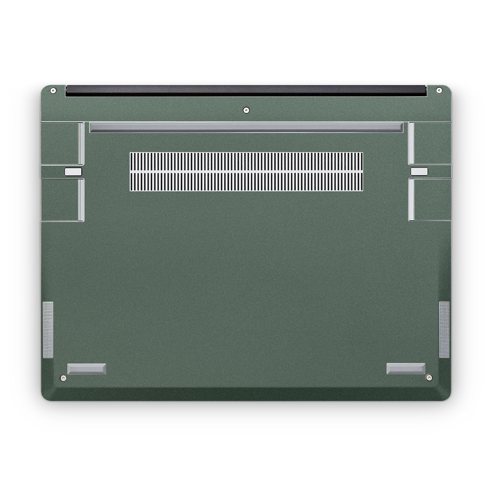 Framework 13" 2021+ Premium Bottom Matte Green Metallic Skin Wrap Cover