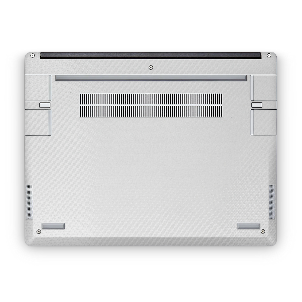 Framework 13 2021 Premium Bottom White Carbon Fiber Skin Wrap Cover