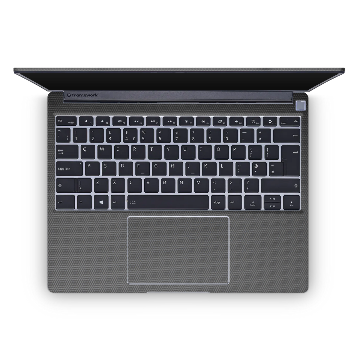 Framework 13 2021 Premium Interior Black Matrix Skin Wrap Cover
