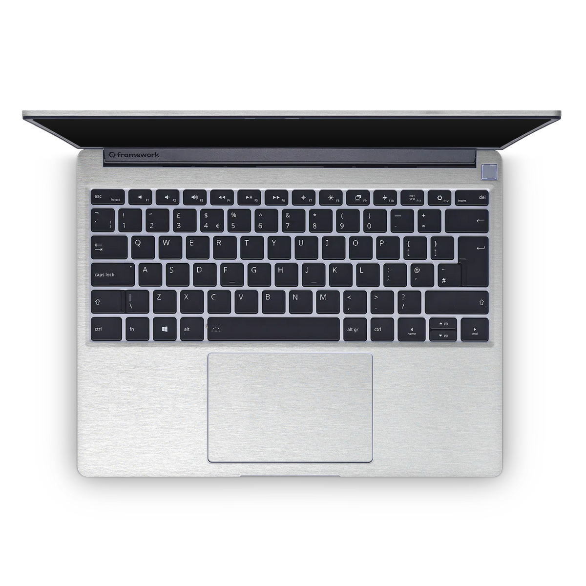 Framework 13 2021 Premium Interior Brushed Aluminum Skin Wrap Cover