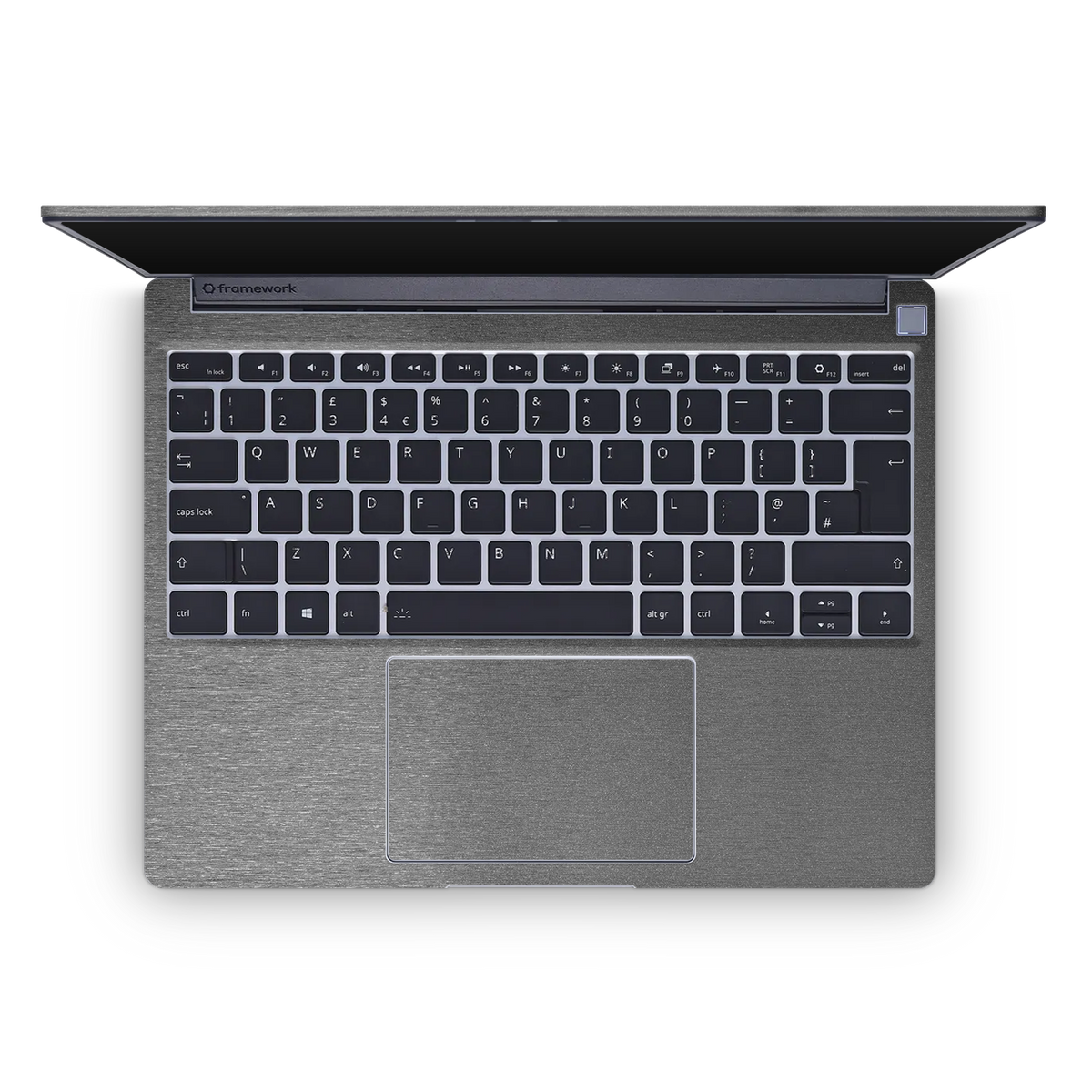 Framework 13 2021 Premium Interior Brushed Black Skin Wrap Cover