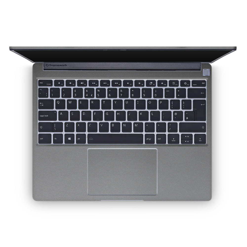 Framework 13 2021 Premium Interior Charcoal Grey Skin Wrap Cover