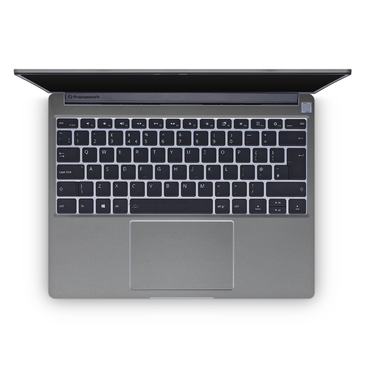Framework 13 2021 Premium Interior Charcoal Grey Skin Wrap Cover