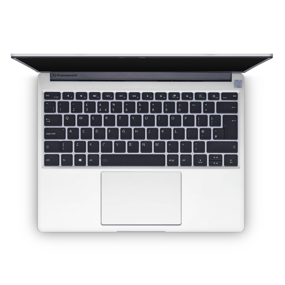 Framework 13 2021 Premium Interior Satin White Skin Wrap Cover