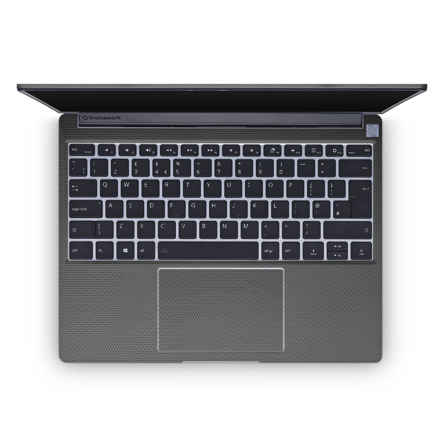 Framework 13 2021 Professional Interior Black Matrix Skin Wrap Cover