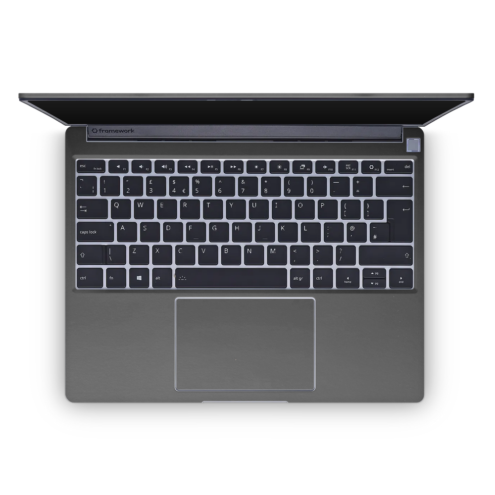 Framework 13 2021 Professional Interior Matte Black Skin Wrap Cover