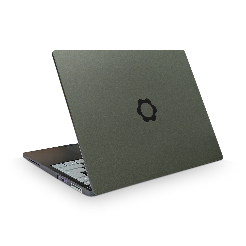 Framework Laptop 13 Pro Essentials Matte Green Metallic Skin Wrap Cover