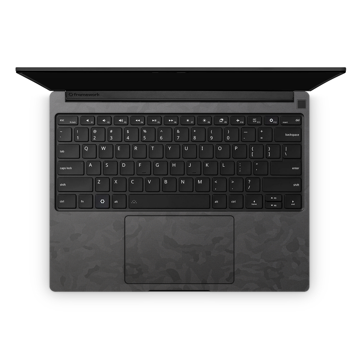 Framework Laptop 13 Pro Professional Interior Black Camo Skin Wrap Cover