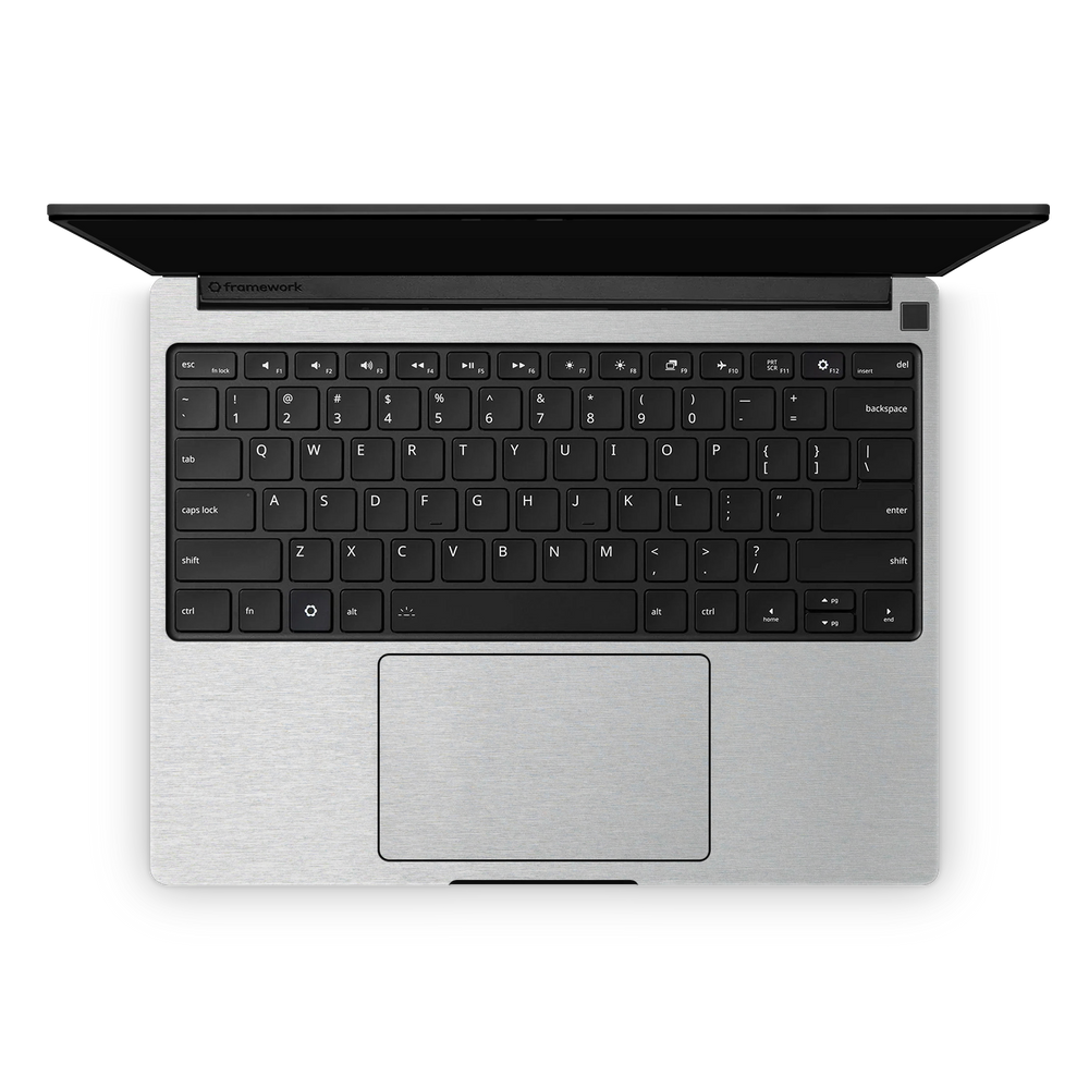 Framework Laptop 13 Pro Professional Interior brushed aluminum Skin Wrap Cover