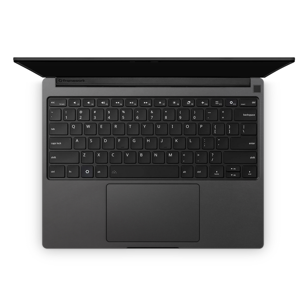 Framework Laptop 13 Pro Professional Interior Matte Black Skin Wrap Cover