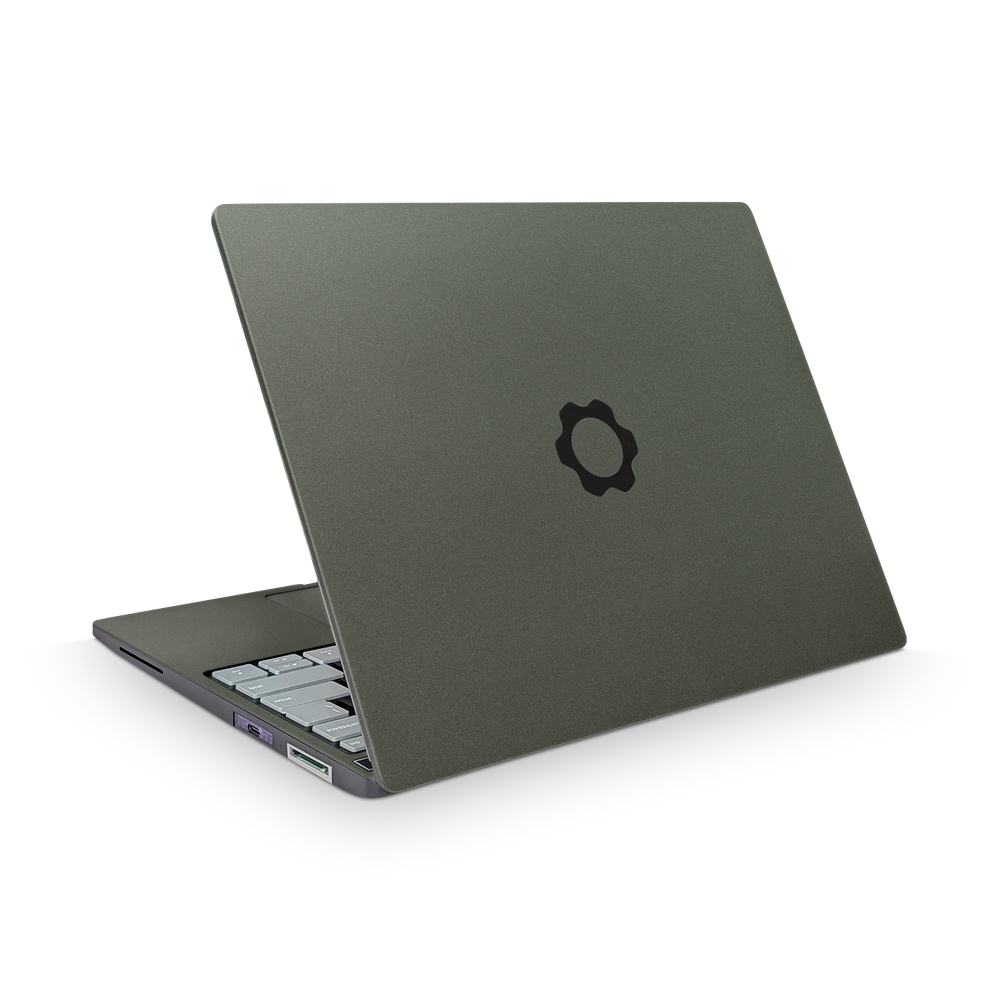 Framework Laptop 13 Pro Ultimate Matte Green Metallic Skin Wrap Cover
