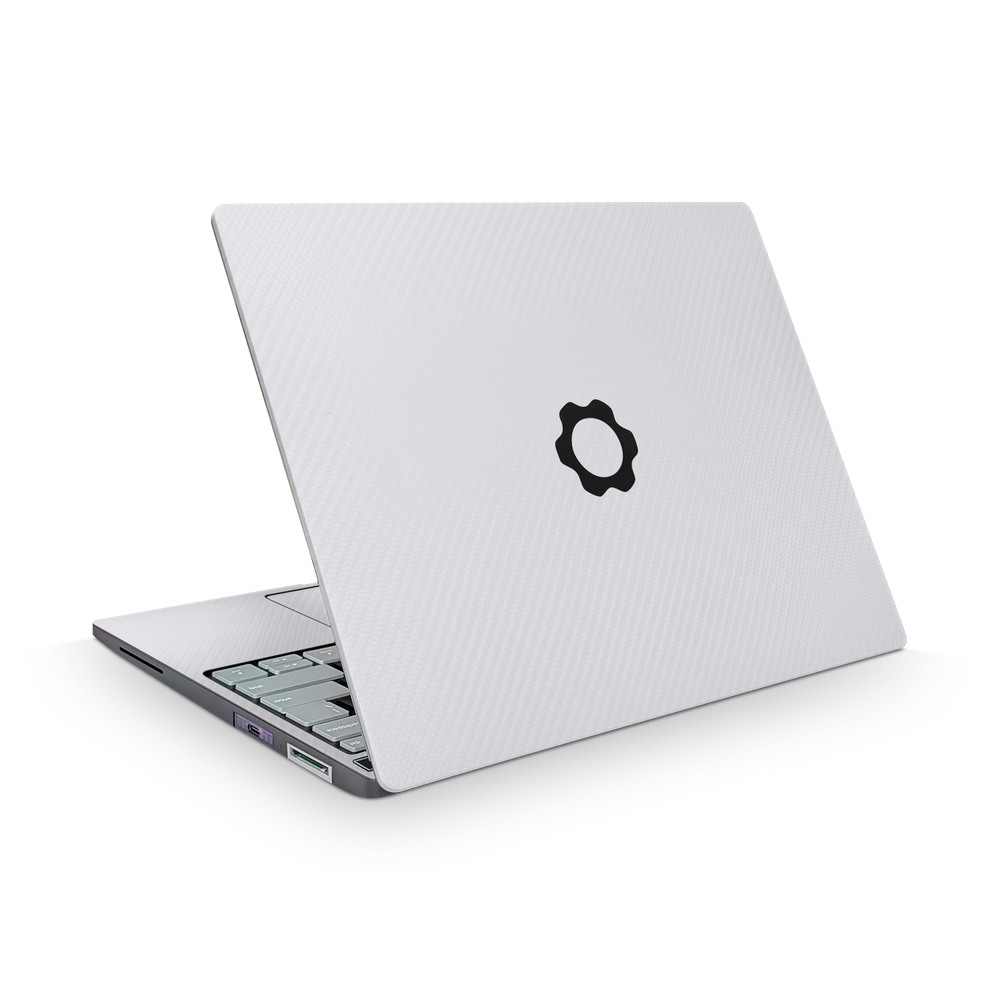 Framework Laptop 13 Pro Ultimate White Carbon Fiber Skin Wrap Cover