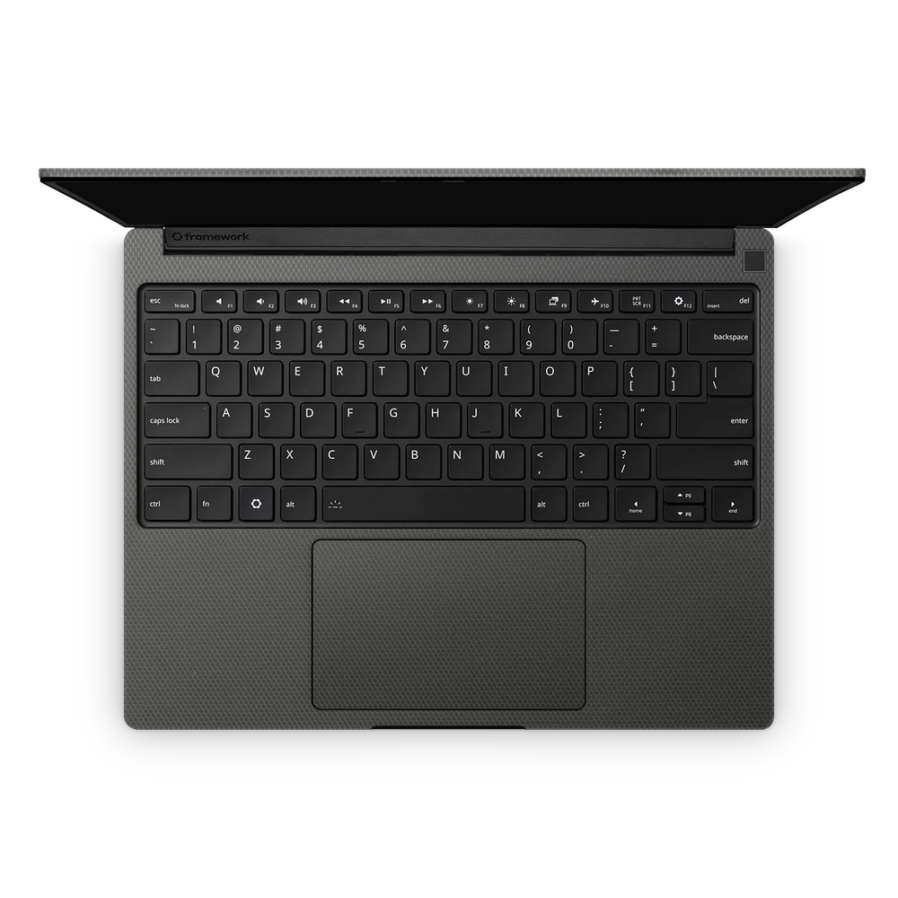 Framework Laptop 13 Pro Ultimate Interior Black Matrix Skin Wrap Cover
