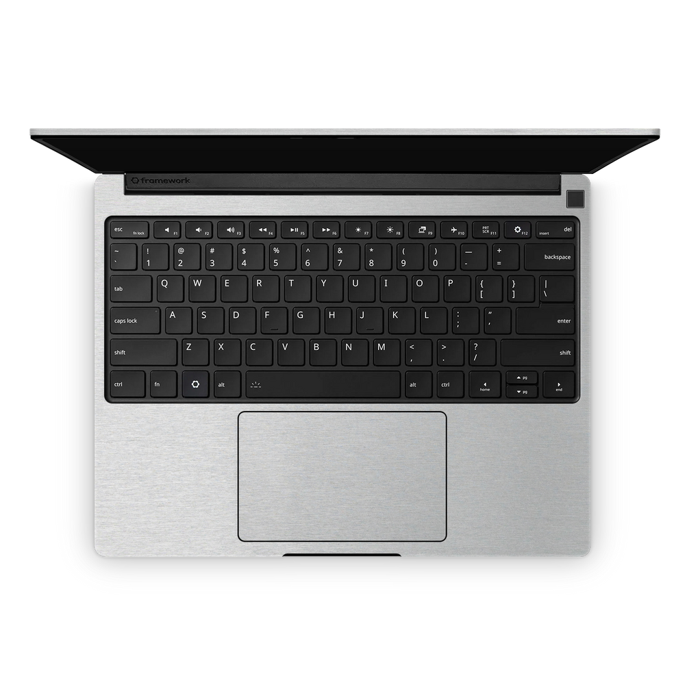 Framework Laptop 13 Pro Ultimate Interior brushed aluminum Skin Wrap Cover