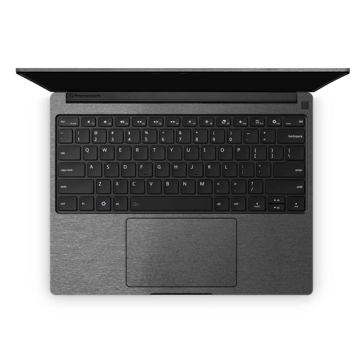 Framework Laptop 13 Pro Ultimate Interior brushed black Skin Wrap Cover
