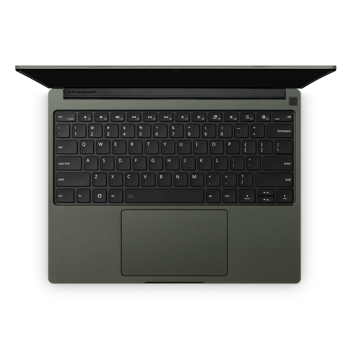 Framework Laptop 13 Pro Ultimate Interior Matte Green Metallic Skin Wrap Cover