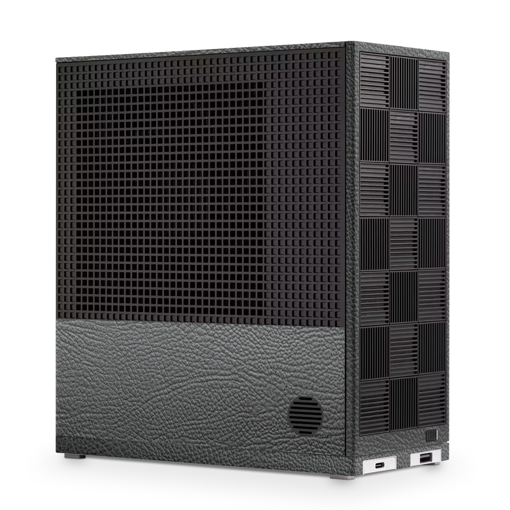 Framework Desktop Black Leather Skin Wrap Cover