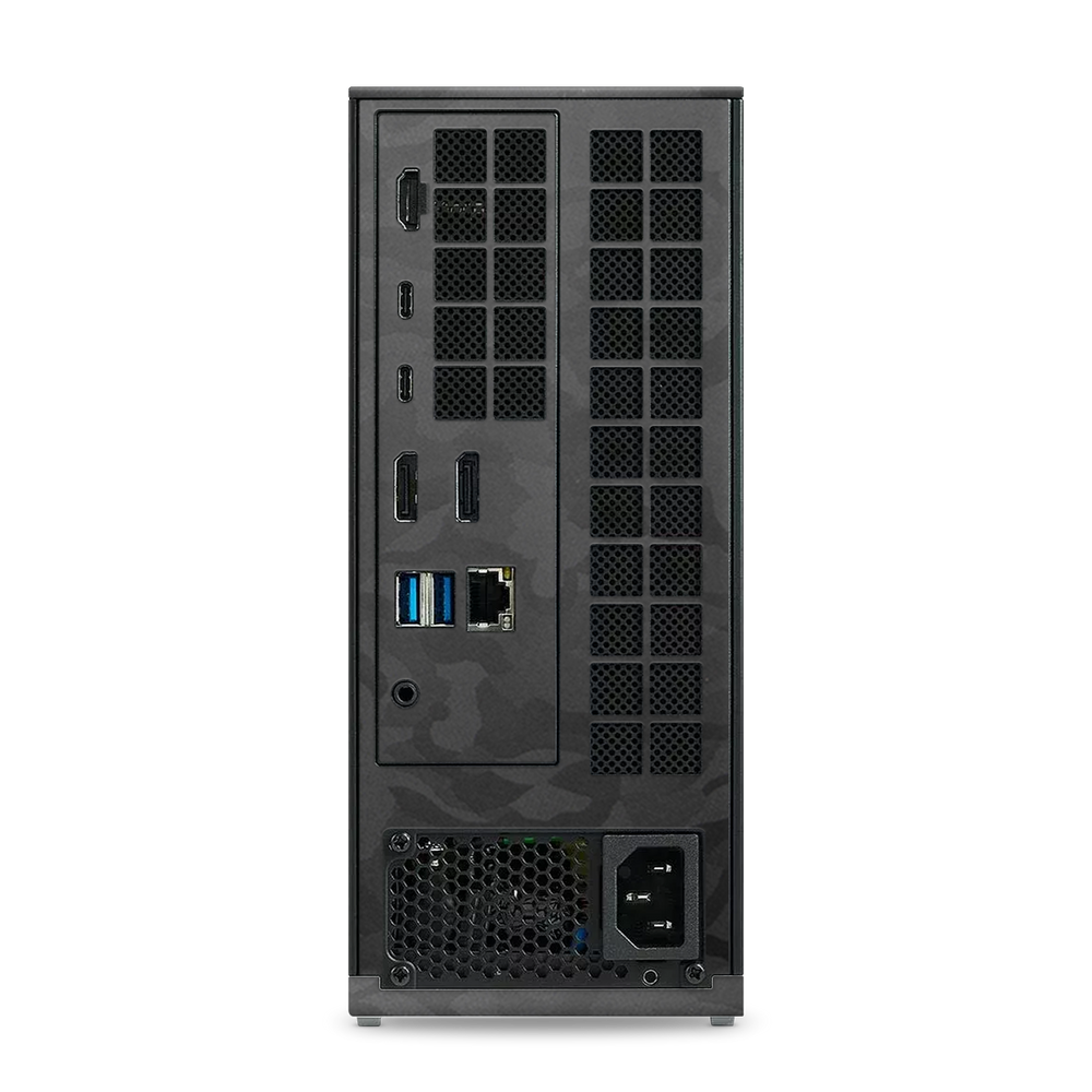 Framework Desktop Rear Black Camo Skin Wrap Cover