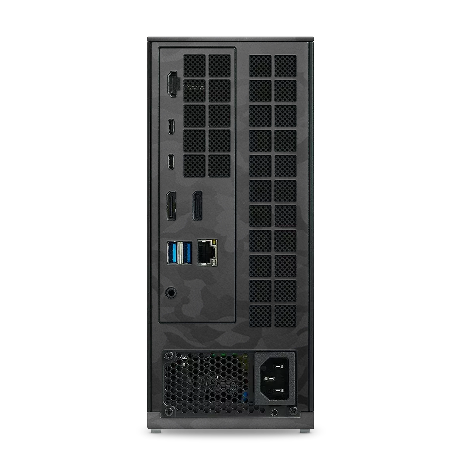 Framework Desktop Rear Black Camo Skin Wrap Cover