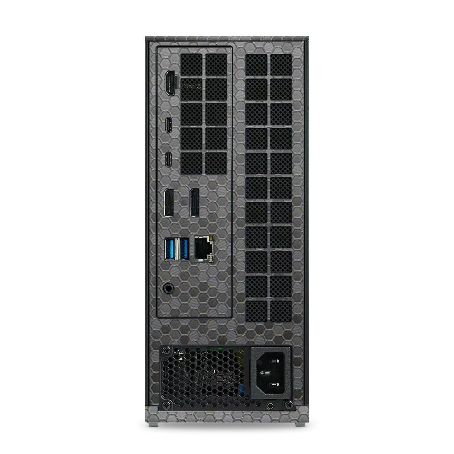 Framework Desktop Rear Black Honeycomb Skin Wrap Cover