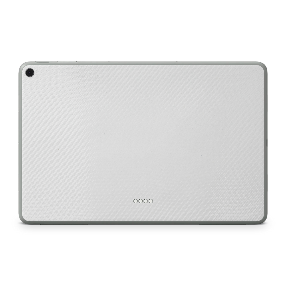 Google Pixel Tablet Essentials White Carbon Fiber Skin Wrap Cover