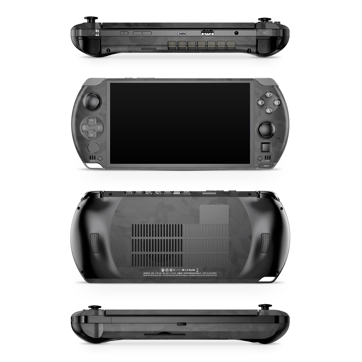 Gpd Win 4 Essentials Black Camo Skin Wrap Cover