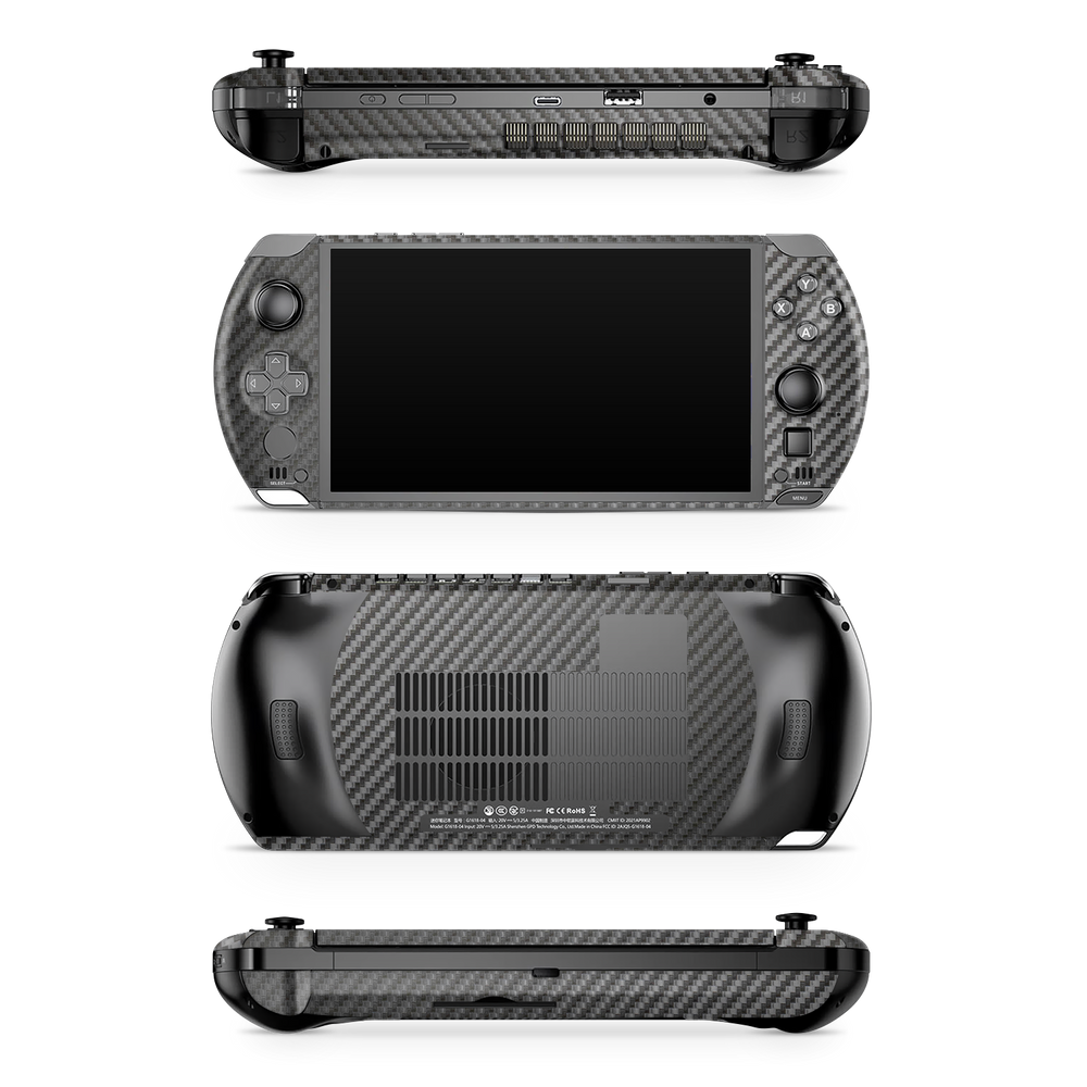 Gpd Win 4 Essentials Black Carbon Fiber Skin Wrap Cover