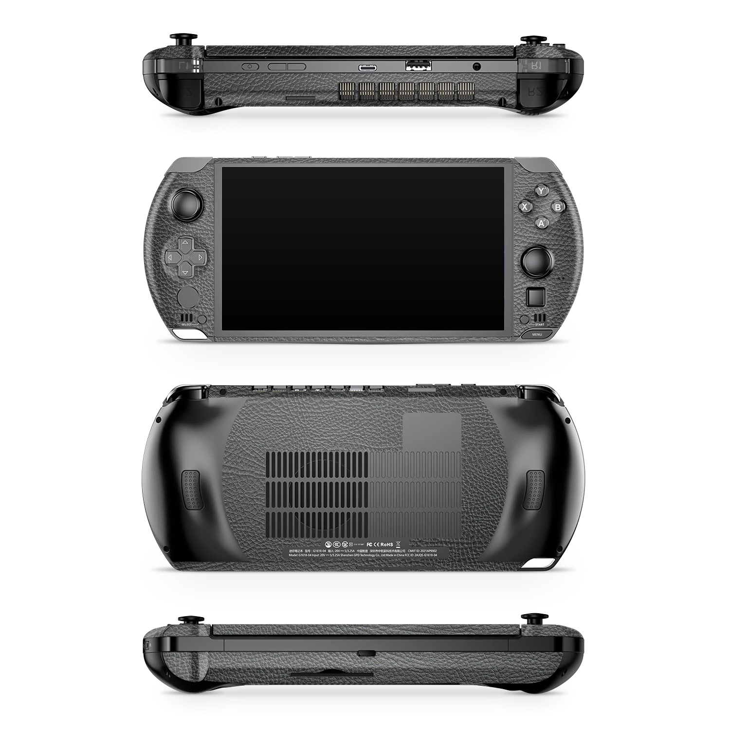 Gpd Win 4 Essentials Black Leather Skin Wrap Cover
