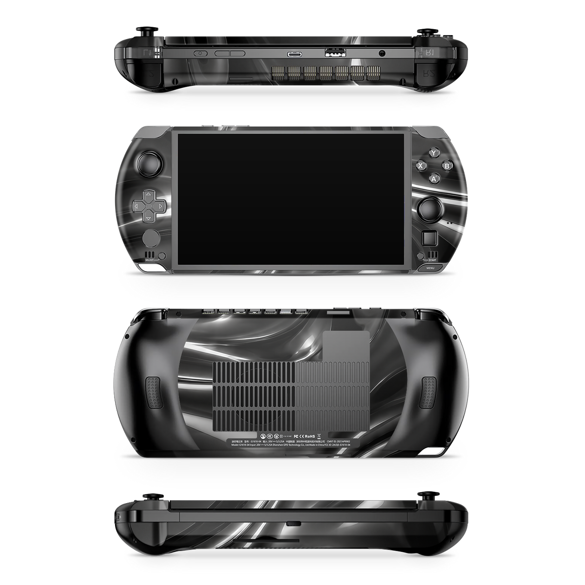 gpd-win-4-ess-drkliqmet-skin-wrap-cover