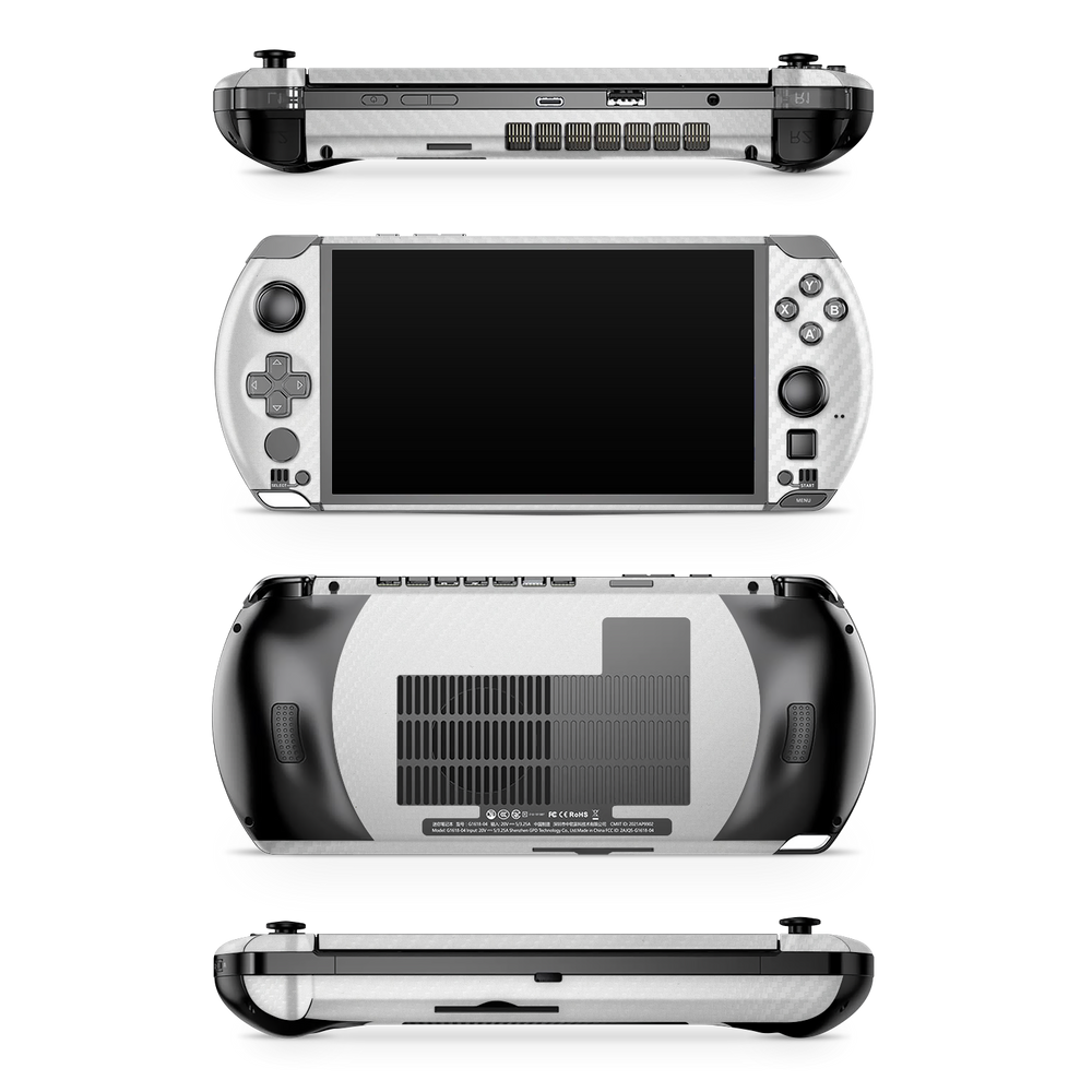 Gpd Win 4 Essentials White Carbon Fiber Skin Wrap Cover
